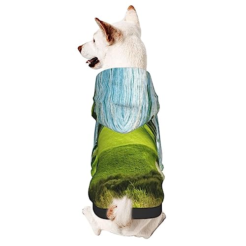 Hunde-Kapuzenpullover für Strand, Golfplatz, Haustierkleidung, Pullover mit Mütze, weicher Mantel für kleine, mittelgroße und große Hunde von Adasomu