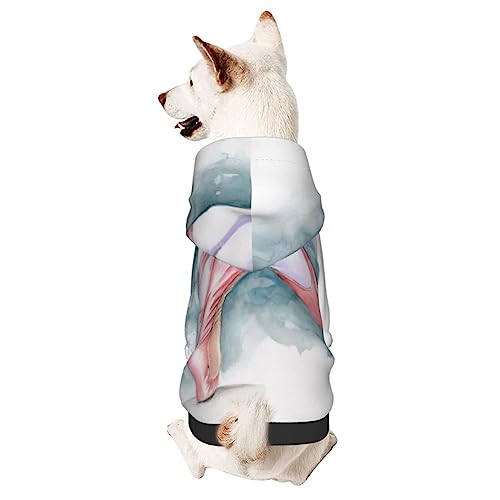 Hunde-Kapuzenpullover mit Balletttänzerin, Haustierkleidung mit Mütze, weicher Mantel für kleine, mittelgroße und große Hunde Hunde-Kapuzenpullover mit Balletttänzerin, Haustierkleidung mit Mütze, weicher Mantel für kleine, mittelgroße und große Hunde von Adasomu