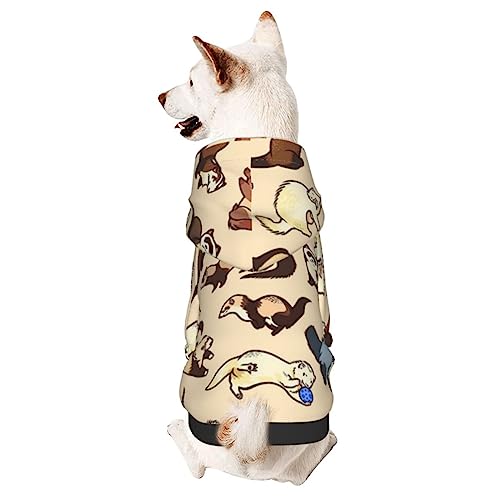 Hunde-Kapuzenpullover mit Hut, weicher Mantel für kleine, mittelgroße und große Hunde von Adasomu