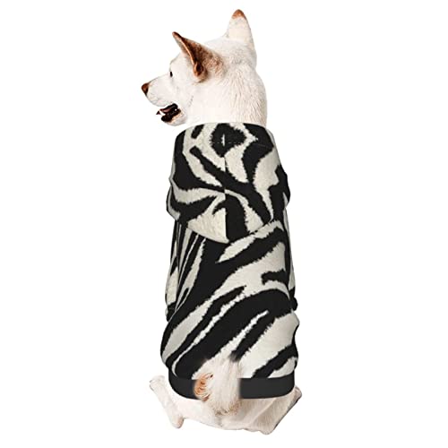 Hunde-Kapuzenpullover mit Zebramuster, mit Mütze, weicher Mantel für kleine, mittelgroße und große Hunde Hunde-Kapuzenpullover mit Zebramuster, mit Mütze, weicher Mantel für kleine, mittelgroße und große Hunde von Adasomu