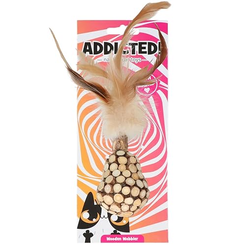 Addicted Wooden wobbler with feathers von Addicted