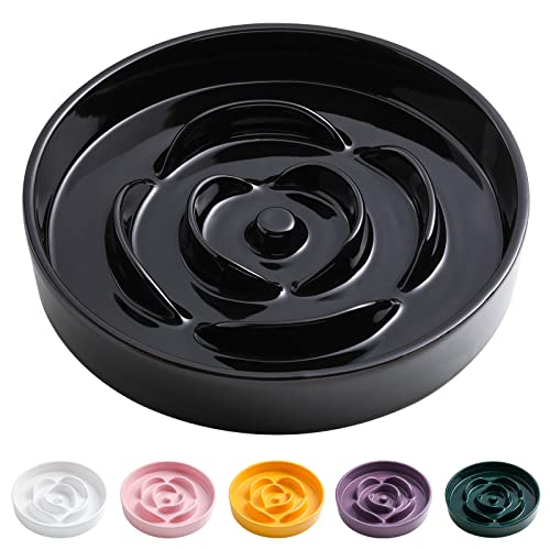 Addogyy 22 cm schwarzer Keramik-Hundenapf für mittelgroße und große Hunderassen, Anti-Ersticken und Verlangsamung der Fresszeit, schwerer, rutschfester Boden Addogyy 22 cm schwarzer Keramik-Hundenapf für mittelgroße und große Hunderassen, Anti-Ersticken und Verlangsamung der Fresszeit, schwerer, rutschfester Boden von Addogyy