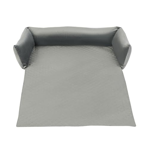 Adeco Beruhigender Hunde-Couchbezug mit flauschigem Plüschstoff, rutschfester Unterseite und wasserdichtem Futter, waschbare Betten als Sofaschoner für Hunde und Katzen Adeco Beruhigender Hunde-Couchbezug mit flauschigem Plüschstoff, rutschfester Unterseite und wasserdichtem Futter, waschbare Betten als Sofaschoner für Hunde und Katzen von Adeco