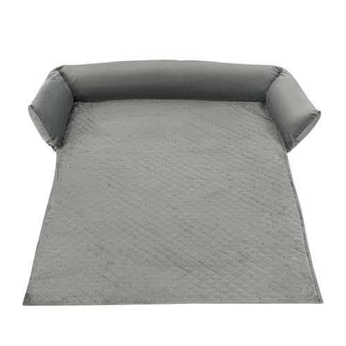 Adeco Beruhigender Hunde-Couchbezug mit flauschigem Plüschstoff, rutschfester Unterseite und wasserdichtem Futter, waschbare Betten als Sofaschoner für Hunde und Katzen Adeco Beruhigender Hunde-Couchbezug mit flauschigem Plüschstoff, rutschfester Unterseite und wasserdichtem Futter, waschbare Betten als Sofaschoner für Hunde und Katzen von Adeco