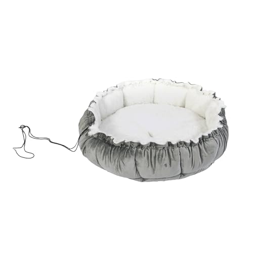 Adeco Donut-Katzenbetten für Indoor-Katzen und Hundebett, selbstwaschbares, rundes Haustierbett mit vielseitigem Dual-Use-Design, rutschfester Unterseite und Plüsch-Fleece, perfekt für Welpen und Adeco Donut-Katzenbetten für Indoor-Katzen und Hundebett, selbstwaschbares, rundes Haustierbett mit vielseitigem Dual-Use-Design, rutschfester Unterseite und Plüsch-Fleece, perfekt für Welpen und von Adeco