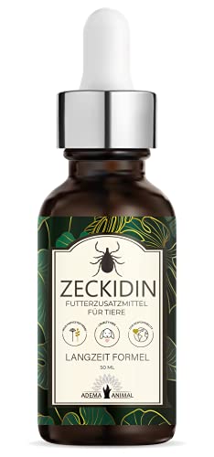 Adema Animal® Zeckidin Liquid - Zeckenschutz für Tiere, für Hunde & Katzen gegen Zecken, 50 ml Inhalt von Adema Animal