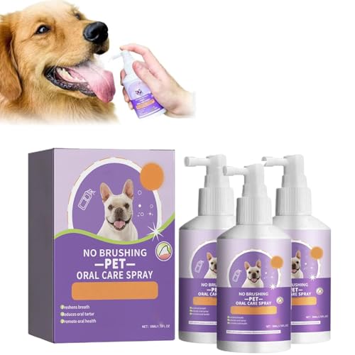 Teeth Cleaning Spray for Dogs & Cats,Pet Clean Teeth Spray,Pet Oral Spray Clean Teeth,Dog Teeth Cleaning,Dog Breath Spray,Dog & Cat Natural Breath Freshener,Get Rid of Bad Breath,No Brushing (3Pcs) Teeth Cleaning Spray for Dogs & Cats,Pet Clean Teeth Spray,Pet Oral Spray Clean Teeth,Dog Teeth Cleaning,Dog Breath Spray,Dog & Cat Natural Breath Freshener,Get Rid of Bad Breath,No Brushing (3Pcs) von Aderpmin