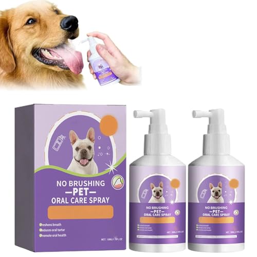 Teeth Cleaning Spray for Dogs & Cats,Pet Clean Teeth Spray,Pet Oral Spray Clean Teeth,Dog Teeth Cleaning,Dog Breath Spray,Dog & Cat Natural Breath Freshener,Get Rid of Bad Breath,No Brushing (2Pcs) Teeth Cleaning Spray for Dogs & Cats,Pet Clean Teeth Spray,Pet Oral Spray Clean Teeth,Dog Teeth Cleaning,Dog Breath Spray,Dog & Cat Natural Breath Freshener,Get Rid of Bad Breath,No Brushing (2Pcs) von Aderpmin