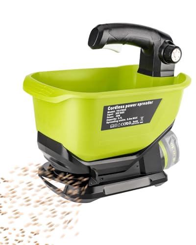 Adisipsoarin Fertiliser für Ryobi 18V Akku, Düngerstreuerr für Rasen, Dünger, Steinsalz und Eisschmelze (Batterie Nicht im Lieferumfang enthalten) von Adisipsoarin