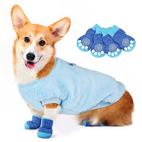 Adiwo Hundepullover,Plüsch Warmer Pullover Katzenkleidung Warme Hunde Pullis Fleece Haustiermantel Welpenpullover Pullover Kleidung Haustier Kostüm Welpenpullover für Kleine Mittelgroße Blau-XL Adiwo Hundepullover,Plüsch Warmer Pullover Katzenkleidung Warme Hunde Pullis Fleece Haustiermantel Welpenpullover Pullover Kleidung Haustier Kostüm Welpenpullover für Kleine Mittelgroße Blau-XL von Adiwo