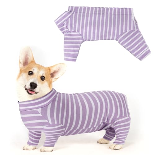 Adiwo Pet Recovery Suit, Hundebody Nach Op Kastration Wundschutzanzüge für Hunde, Body Suit nach der Operation Hund Haustier Chirurgenanzug Hunde, für Klein und mittelgroße Hunde, Lang-L (5–7 kg) von Adiwo