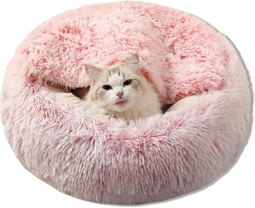 AdoPet Beruhigendes Haustierbett, Hunde- und Katzenhöhlenbett mit Kapuze, gemütlich, maschinenwaschbar, rutschfest und wasserdicht, 50,8 cm, Rosa AdoPet Beruhigendes Haustierbett, Hunde- und Katzenhöhlenbett mit Kapuze, gemütlich, maschinenwaschbar, rutschfest und wasserdicht, 50,8 cm, Rosa von AdoPet