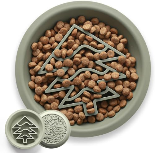 Premium Weihnachten Silikon Slow Feeder Hundenäpfe für gesunde Essgewohnheiten mit rutschfestem Design, spülmaschinen- und mikrowellengeeignet, geeignet für kleine, mittelgroße und große Rassen Premium Weihnachten Silikon Slow Feeder Hundenäpfe für gesunde Essgewohnheiten mit rutschfestem Design, spülmaschinen- und mikrowellengeeignet, geeignet für kleine, mittelgroße und große Rassen von AdoPet