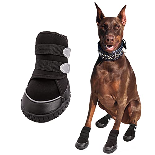 Adorepaw & Hundeschuhe für große Hunde mit reflektierenden Riemen, Hundestiefel für den Winter, Pfotenschutz mit rutschfester Sohle, Hundeschuhe, mittelgroße Hunde, perfekt für Spaziergänge im Freien Adorepaw & Hundeschuhe für große Hunde mit reflektierenden Riemen, Hundestiefel für den Winter, Pfotenschutz mit rutschfester Sohle, Hundeschuhe, mittelgroße Hunde, perfekt für Spaziergänge im Freien von Adorepaw