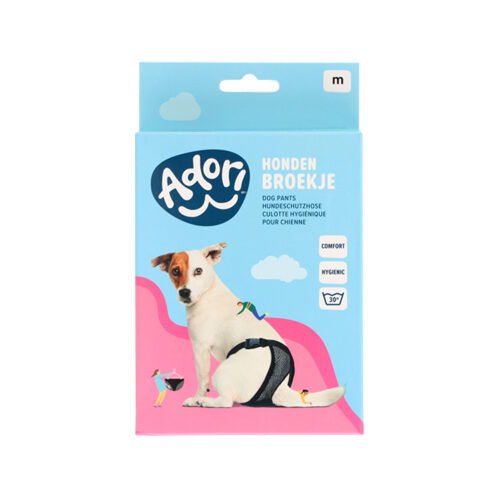 Adori Hundehose Luxe – Schwarz – Medium – 40–50 cm von Adori