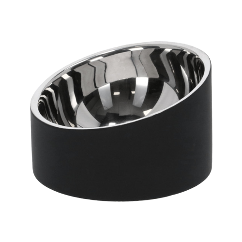 Adori Scarlett - Doppelwandiger Futternapf – Schwarz – 12 x 7,5 cm Adori Scarlett - Doppelwandiger Futternapf – Schwarz – 12 x 7,5 cm von Adori