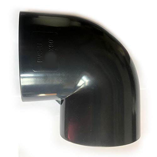VMC PVC-U Bogen 50mm Fitting Winkel 90° Druckklasse PN 10 = 10 bar nach DIN 8063 mit 2 X Klebemuffe für Koiteich & Gartenteich VMC PVC-U Bogen 50mm Fitting Winkel 90° Druckklasse PN 10 = 10 bar nach DIN 8063 mit 2 X Klebemuffe für Koiteich & Gartenteich von VMC