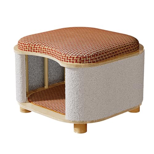 Adrosstoller 2-in-1-Hockerbett, weiches kühlendes Bett für den Innenbereich, menschlicher Hocker, Liege für kleine bis große Katzen Adrosstoller 2-in-1-Hockerbett, weiches kühlendes Bett für den Innenbereich, menschlicher Hocker, Liege für kleine bis große Katzen von Adrosstoller