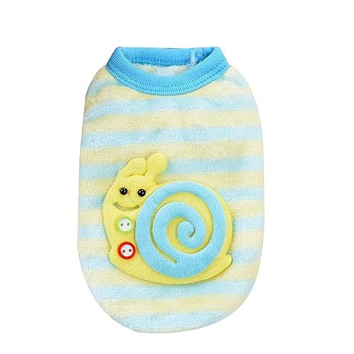 Adrosstoller Hundebekleidung für Frühling und Herbst, gestreift, mit Anhänger, Fleece, für kleine mittelgroße Hunde, Mantel für Haustiere, Hundekostüm Adrosstoller Hundebekleidung für Frühling und Herbst, gestreift, mit Anhänger, Fleece, für kleine mittelgroße Hunde, Mantel für Haustiere, Hundekostüm von Adrosstoller