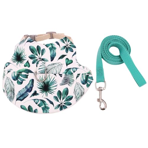 Adrosstoller Hundegeschirr für kleine Haustiere, Leine für Kaninchen, Blumenmuster, Kleintiergeschirr, Weste für Outdoor-Aktivitäten, Spazierengehen, Training, Anzug Adrosstoller Hundegeschirr für kleine Haustiere, Leine für Kaninchen, Blumenmuster, Kleintiergeschirr, Weste für Outdoor-Aktivitäten, Spazierengehen, Training, Anzug von Adrosstoller