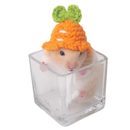 Hübscher Hamsterhut, weich, verstellbar, Kopfbedeckungen, Erdbeerhut für Festival-Dekoration, handgewebt von Adrosstoller