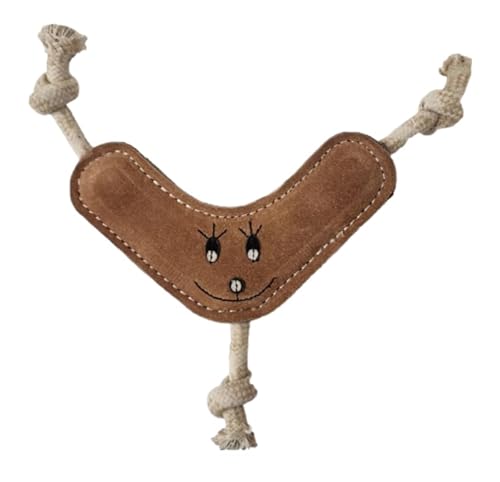 Advance Pet Hundespielzeug aus Bio-Wolle und Leder, ungiftig, langlebig, Kauspielzeug für Haustiere, natürliche Entlastung beim Zahnen von Welpen und Hunden, interaktives Spielen, Bumerang-Design Advance Pet Hundespielzeug aus Bio-Wolle und Leder, ungiftig, langlebig, Kauspielzeug für Haustiere, natürliche Entlastung beim Zahnen von Welpen und Hunden, interaktives Spielen, Bumerang-Design von Advance Pet Products