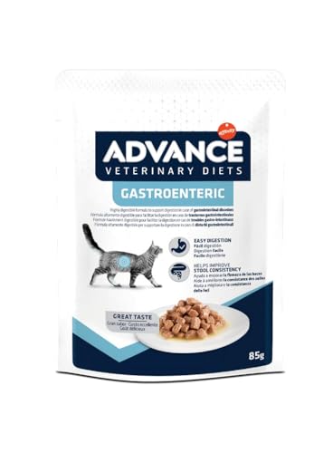 Advance Veterinary Diets Gastroenteric Nassfutter für Katzen: Multipack, 12 Beutel, 85 g von Advance Veterinary Diets
