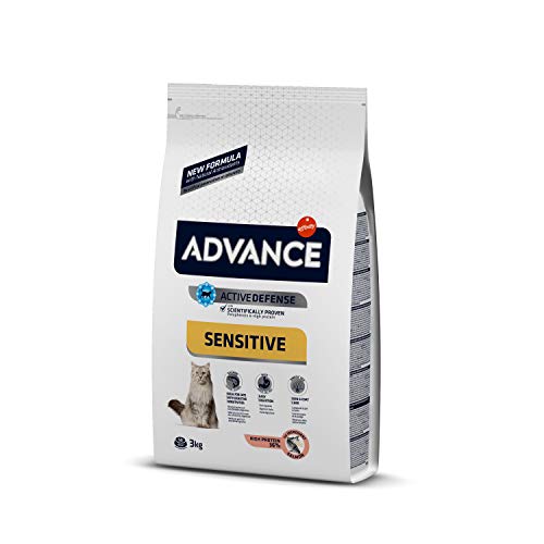 ADVANCE Adult Lachs und Reis Trockenfutter Katze, 1-er Pack (1 x 3 kg) von Advance