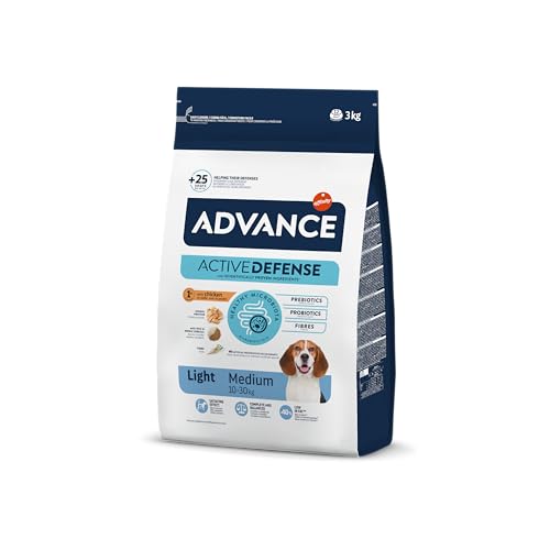 ADVANCE Medium Light + 8 Monate Hundefutter, 3kg, 1er Pack (1 x 3 kg) von Advance