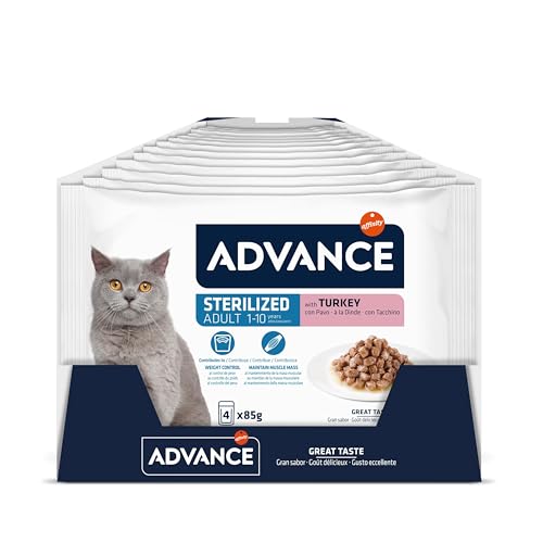 Advance Nassfutter für ausgewachsene Katzen, sterilisiert mit Truthahn Advance Nassfutter für ausgewachsene Katzen, sterilisiert mit Truthahn von Advance