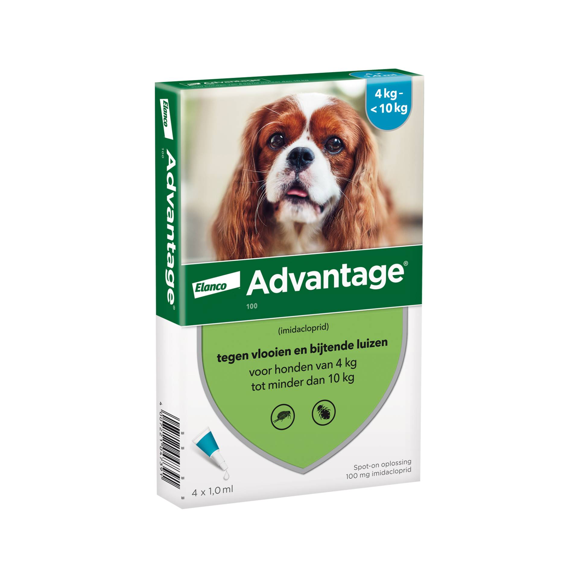 Advantage 100 Hund - 4-10 kg - 4x 1 ml von Advantage