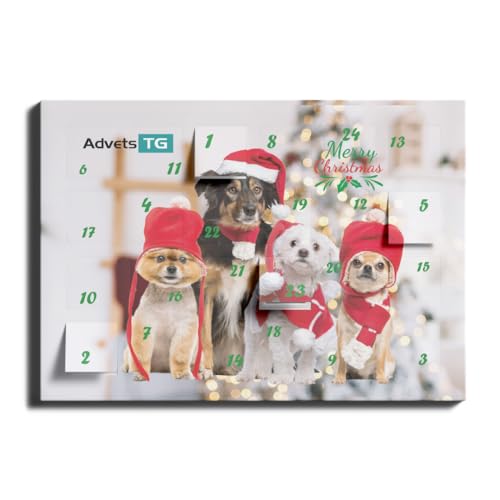 Adve®ntskalender - Premium Adventskalender für Hunde mit 24 Leckerlis - getreidefrei - glutenfrei - ohne künstliche Zusatzstoffe - 100g von Adve