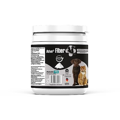 Adve® Fiber: Hochwertige Qualitäts-Futtercellulose – bei Durchfall und Übergewicht – Hund und Katze - 75 g Dose von Adve