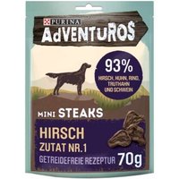 Adventuros Mini Steaks Hirsch 7x70g von AdVENTuROS