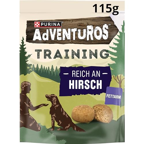 PURINA AdVENTuROS Training Hundeleckerlis, reich an Hirsch, 6er Pack (6 x 115g) von Adventuros