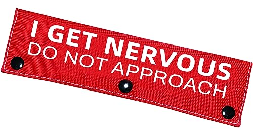 Advivio Hundeleine, Aufschrift "I Get Nervous Do Not Approach", Rot Advivio Hundeleine, Aufschrift "I Get Nervous Do Not Approach", Rot von Advivio