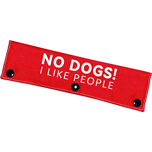 Advivio Hundeleine, mit Aufschrift "No Dogs I Like People", lustig, rot, zum Aufhängen, für Haustiere, Hunde, Katzen, Fitness, Geburtstagsgeschenk für Haustiere von Advivio