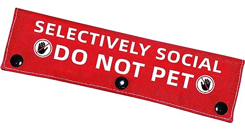 Advivio Selectively Social Do Not Pet Hundeleine, Rot von Advivio