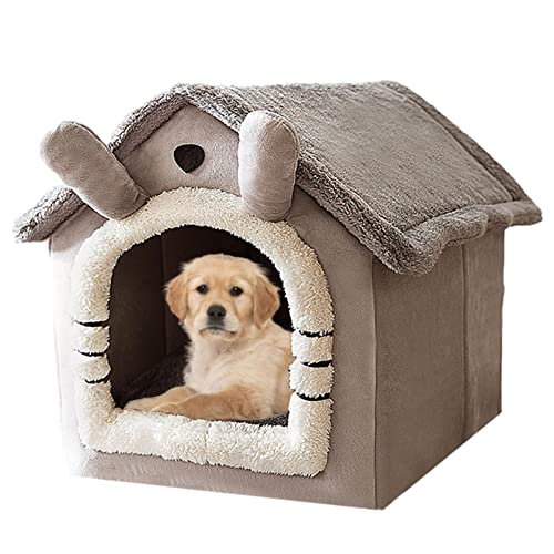 Aelevate Hund Katze Zelthaus | Langlebiges und wasserdichtes warmes kleines Hundehaus | Abnehmbares und waschbares Cartoon-Hundezelthaus von Aelevate