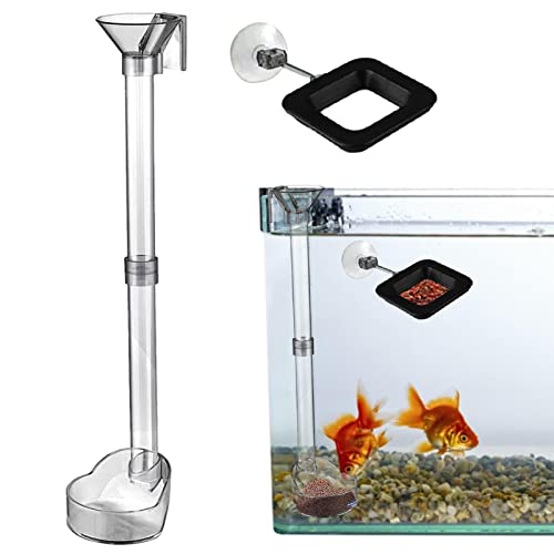 Aquarium-Futterrohr,Garnelen-Futterrohr-Tablett aus klarem Kristallglas | Aquarium-Garnelen-Futternapf, Aquarium-Fütterungszubehör Aelevate von Aelevate