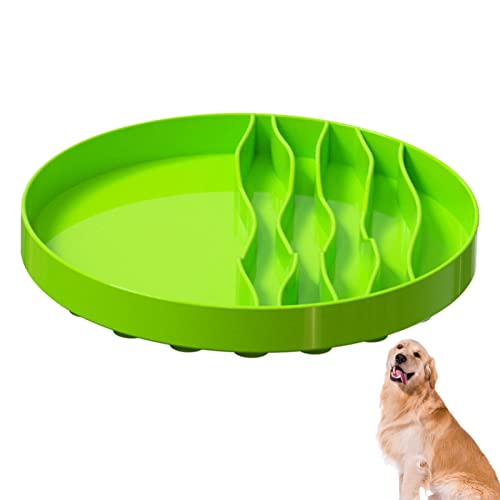 Slow Feeding Dog Bowl, Anti-Erstickungs-Hundenapf aus Silikon, Universal Leckplatte Slow Food Bowl für Katzen und Hunde, Slow Feeder für kleine, mittlere und große Hunde und Katzen von Aelevate