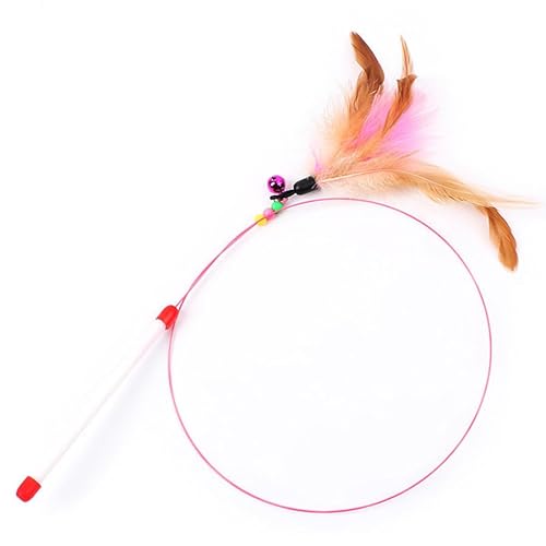 1 Stück Katzenspielzeug mit Stahldrahtfedern, interaktives Katzentrainings-Stick, Kätzchenstab, interaktives Spielzeug mit Perlen und Glöckchen 1 Stück Katzenspielzeug mit Stahldrahtfedern, interaktives Katzentrainings-Stick, Kätzchenstab, interaktives Spielzeug mit Perlen und Glöckchen von Aerensic