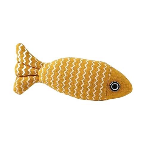 1 stück Haustierspielzeug Katze Kauspielzeug Leinen Fisch Kissen Kautrainingsspielzeug Simulation Fisch Puppet Katzenspielzeug Interaktives Haustier liefert(7) von Aerensic