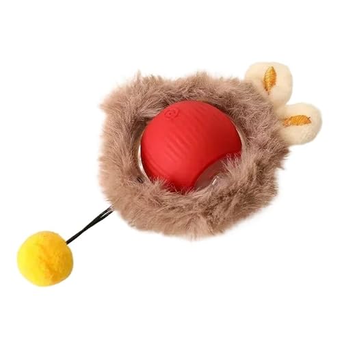 Aerensic Interaktives Katzenspielzeug, Ball, automatisch, elektrisch, Rollball, Spielzeug for Katzen/Kätzchen, Haustiere, intelligenter automatischer Teaser, USB wiederaufladbar(A) von Aerensic