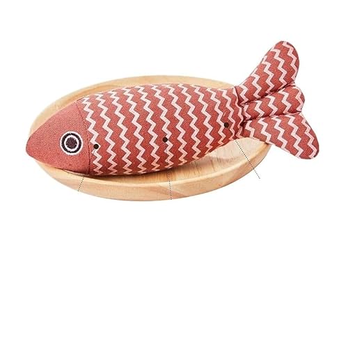Aerensic Katzenspielzeug, Katzenminze, Fisch, Haustier, Kauspielzeug for Katzen, lustig, interaktiv, weich, Simulation, Fisch, Kätzchen, Trainingsspielzeug, Katzenbedarf(1) von Aerensic
