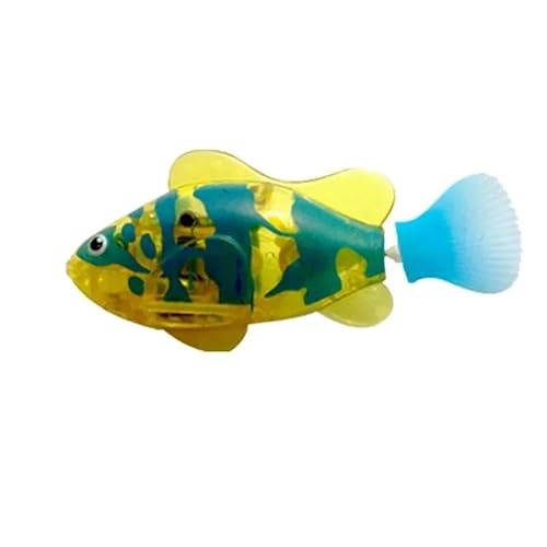 Aerensic Katzenspielzeug LED Induktive Interaktive Schwimmroboter Fischspielzeug Leuchtende elektrische Fische stimulieren den Jagdinstinkt von Kätzchen(Fish I) von Aerensic