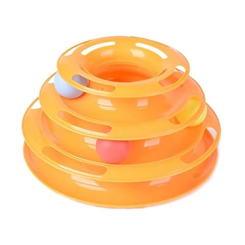 Aerensic Katzenspielzeug-Turm, Drehteller, Rollbälle, Spielzeug, interaktives Intelligenz-Training, Puzzle, lustige Spiele, Zubehör(34) von Aerensic