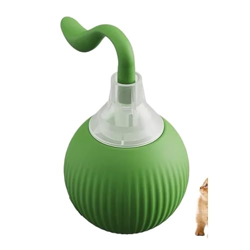 Aerensic Katzenspielzeug Wiederaufladbares Haustier Interaktives Automatisches Rolling Ball Spielzeug Katzen Haustierprodukte Elektrisches Hundespielzeug Simulierter Schwanz Für(Green-Tail) von Aerensic