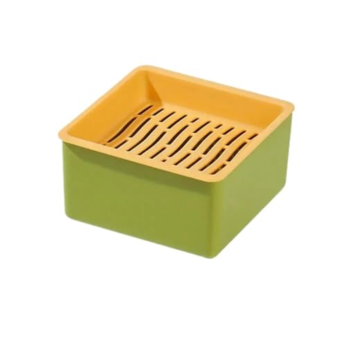 Aerensic Pflanzschale, Keimschale for Samen, Katzengras for Wachsen, geschichtetes Katzengras ohne Erde, praktisches Katzengras, 4 Stile, Heimtierbedarf(S Green) von Aerensic