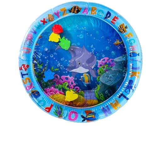 Aerensic Sommer Katzen Sensorische Wasser Spielen Matte Mit Fisch Verdickt Aufblasbare Wasser Matte Haustier Interaktive Spielen Sensorischen Spielzeug Wasser(65cm-B) von Aerensic